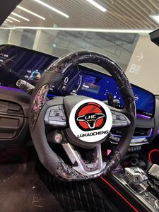 Volant de direction en carbone forgé D-Shape Motorsport pour <span class=keywords><strong>Cadillac</strong></span>, nouvelles et anciennes générations, séries CT XT, pièces de tuning - Product Image 2