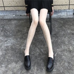 Medias japonesas finas <span class=keywords><strong>de</strong></span> nailon con puntos negros, jacquard, ondas, secado rápido, estilo JK Lolita Generation Hair - Product Image 3