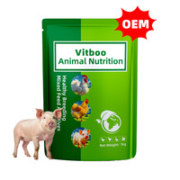 Poudre de protéines animales à étiquette personnalisée favorisant la croissance et la santé, complément énergétique à faible teneur en sucre, sain et digestible pour les porcs
