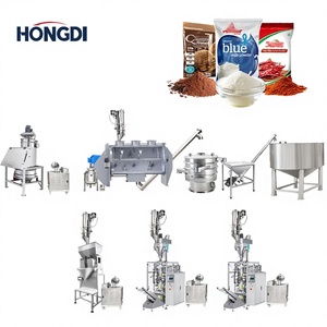 Línea de Producción Automática de Detergente en Polvo sin Polvo, Capacidad de 30 Bolsas/min, Mezclador de Arado de Plástico, Alimentador por Vacío, Llenado Vertical con Tornillo Sin Fin - Product Image 1