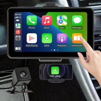 GPS portable sans fil CarPlay, écran tactile multimédia automobile 7 pouces, connexion USB, radio FM, autoradio, Android Auto, mains libres