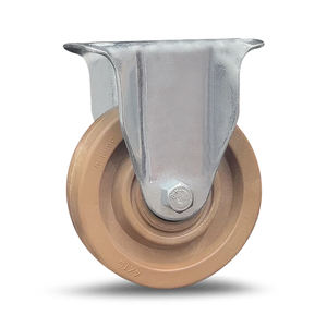 Roulettes en nylon rempli de verre brun-noir de 5 pouces, résistantes aux hautes températures, de type européen, pour chariot de boulangerie et de cuisine, usage moyen - Product Image 2