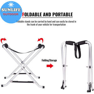 Soporte <span class=keywords><strong>de</strong></span> Almacenamiento Plegable para <span class=keywords><strong>Kayak</strong></span> SUNLIFE, Soporte para Tabla <span class=keywords><strong>de</strong></span> Paddle Surf, 2 Soportes <span class=keywords><strong>de</strong></span> Exhibición, 110 Libras - Product Image 3