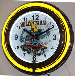 12V <span class=keywords><strong>15</strong></span>インチラウンドネオンクロックホームデコレーション用Ledウォールクロックニードルディスプレイ付き - Product Image 4