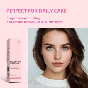 Crema Contorno de Ojos con 5% de Niacinamida y Péptidos Rosados, 30 ml, Marca Privada OEM, Reduce Ojeras y Arrugas, Vegano - Product Image 4