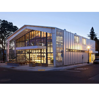 Bâtiment préfabriqué pour lave-auto bâtiment à ossature métallique centre commercial structure en acier immeuble de bureaux au design moderne