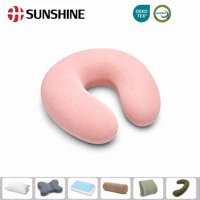 Oreiller papillon ergonomique en mousse à mémoire de forme, en tissu de soie de lait rose rafraîchissant, avec soutien cervical, personnalisé, direct usine, pour l'exportation