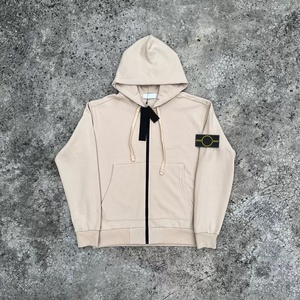 Luxury wholesale casual fashion 100% cotton stone loose sport outdoor island hip-hop zipper <b>jacket</b> for men - Product Image 2