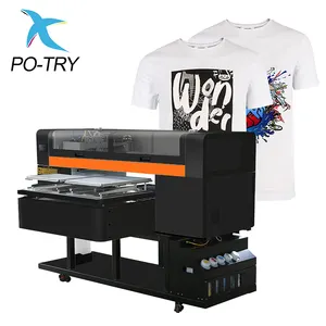 PO-TRY Cheap Price Fully Automatic Double Station DTG Printer Direct To T-shirt Printing Machine