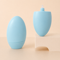 Flacon en plastique PE de 50 ml avec embout applicateur, flacon de protection solaire pour crème isolante ou crème pour les mains, flacon de maquillage vide