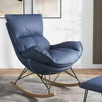 Fauteuil à bascule de camping au design moderne pour l'extérieur, mobilier de patio, chaise longue de salon