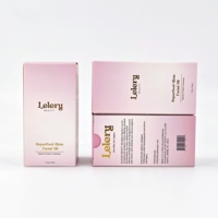 Boîte d'emballage en carton personnalisée de luxe pour parfum, cosmétiques, soins de la peau, cadeau, boîte rigide en kraft rose pliable, produits de soins de la peau