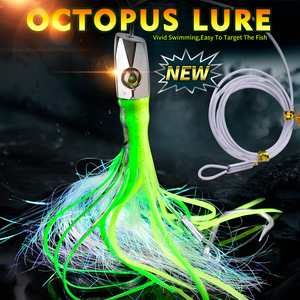 8,7 pulgadas 85G Big Game Trolling Marlin señuelos 5 colores cabeza de cobre falda cebo vivo señuelos de <span class=keywords><strong>pesca</strong></span> para barco oceánico para <span class=keywords><strong>pesca</strong></span> de trucha - Product Image 5