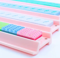 Accessoires de Mahjong Américain : Support de Tuiles de Mahjong en Acrylique Transparent avec Poussoir Magnétique Coulissant et Règle de Placement