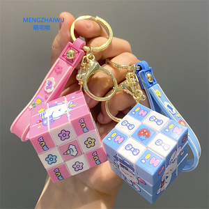 Hàn Quốc Quà Tặng Nhỏ Ý Tưởng Sáng Tạo Rubik Của <span class=keywords><strong>Cube</strong></span> Anime Keychain Túi Mặt Dây Chuyền Trẻ Em Nhựa Xe Acrylic Móc Chìa Khóa Bán Buôn - Product Image 2