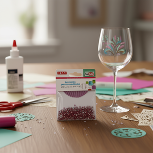 Pedrería Ilan de 2 mm, rosa claro, para manualidades, 3 g, 12 unidades - Product Image 3