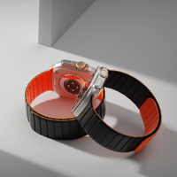 RYB Bracelet magnétique en silicone réversible de haute qualité 49 mm 42 mm 46 mm, conception personnalisée OEM, bracelet de montre intelligente sport bicolore