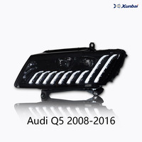 Faro LED Completo Plug and Play para Audi Q5 8R 2008-2018, Luz de Giro Dinámica Secuencial DRL, Reemplazo de Actualización de Ajuste Directo