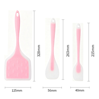 Ensemble d'ustensiles de cuisine en silicone sans BPA pour bébé, spatules pour la cuisson et aide culinaire