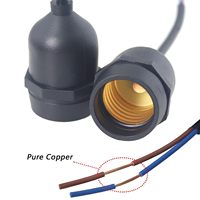 Sortie d'usine E26 E27 douille de lampe de Base étanche entièrement scellée ampoule étanche à la pluie support de lampe à noyau de cuivre