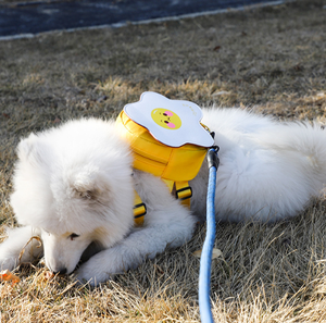 2 in 1 Pet Harness <b>Backpack</b> Dog Self <b>Backpack</b> with Snack Bag for Outdoor Walking - Product Image 4