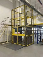 Plateforme élévatrice hydraulique robuste pour marchandises, capacité de charge 1 à 10 tonnes, hauteur de levage 1 à 15 m, rails de guidage doubles
