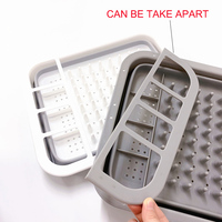 Estante De Secado De Platos pliable organisateur De cuisine évier égouttoir meilleur support de séchage de vaisselle pliable en plastique