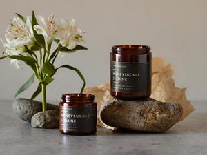 LANJO wholesale amber color jar scented <b>candle</b> accept custom logo and fragrance - Product Image 6