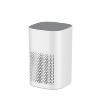Purificateur d'air portable USB-C HEPA à charbon actif, silencieux, en plastique, pour bureau, avec veilleuse et diffuseur d'arômes, manuel