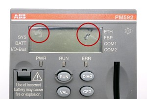 Module CPU Ethernet PM592-ETH-XC 1SAP350200R0271 EC1 4MB, pièce de rechange pour PLC - Product Image 3