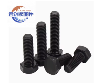 Campione gratuito produttore di dispositivi di fissaggio ad alta resistenza bulloni esadecimali neri con bullone esagonale 12.9 grado otturatore grado DIN 933 Din931 - Product Image 1