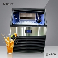 Machine à glaçons électrique automatique OEM&ODM 100 kg avec réservoir d'eau, machine à glaçons domestique pour cuisine, machine à glaçons en acier inoxydable