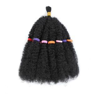 Extensions de <span class=keywords><strong>cheveux</strong></span> synthétiques <span class=keywords><strong>Afro</strong></span> Kinky Marley Braid Crochet avec bande élastique pour femmes africaines - Product Image 2