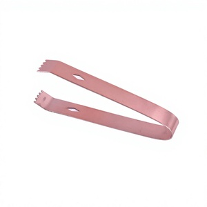 Small Kitchen Stainless Steel Mini Ice <b>Tong</b> ORACLE Classic Design Eco-Friendly Sustainable Lemon <b>Serving</b> <b>Tongs</b> for Tea Cookware - Product Image 1