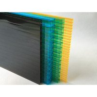Serre en polycarbonate pour arrière-cour, feuille de plastique creuse transparente en polycarbonate pour couverture de toit de balcon