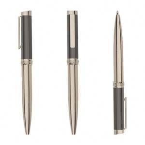 Bolígrafo de Metal Grabado Color Negro Metálico de Alta Gama para Negocios, Bolígrafo de Alta Calidad Personalizado con Baño de Oro Rosa, Regalos - Product Image 6