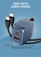 LDNIO Q6 Gan 45w Multi Plug PD/QC3.0 Super Fast Charger Quick Charger Adapter With 3 USB Port for Travel Mobile Phone Laptop