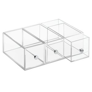 China Yageli Factory Wholesale Transparent Acrylic Desk Organizer Storage Acrylic Storage <b>Box</b> with Drawers - Product Image 6