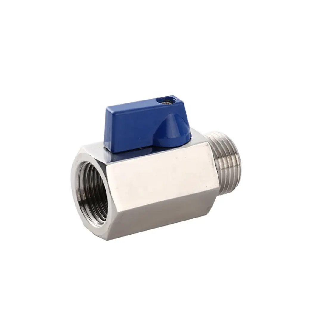 Nữ để nữ hoặc nam để nam 1/4 NPT thép không gỉ Mini Air Ball valve, 1000 wog Mini Ball valve