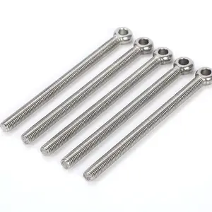 DIN444 Long eye bolt m12 screw swing bolts Standard Parts Stainless Steel Slip Knot Bolts Spot