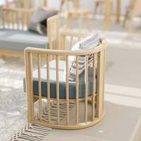 Fauteuil inclinable en bois massif au design moderne et contemporain, avec housse amovible, pour salon, chambre et appartement (uniquement B2B)