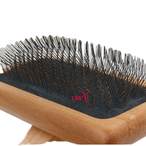 Cepillo de acero inoxidable de estilo sencillo al por mayor, herramienta de aseo para mascotas de alta calidad para depilación de perros y gatos, Material ABS de madera - Product Image 5