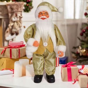 New Arrival Popular Hot Sell Factory Christmas Decorations Santa Claus Doll Figurine Supplies Table Top Ornaments Polyester - Product Image 3