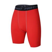 Shorts de compression respirants et à séchage rapide pour hommes, en spandex et polyester, taille mi-haute, unis, pour le basketball, le fitness et le yoga