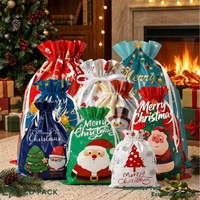 ECO PACK Sachets cadeaux personnalisés de qualité supérieure en PET/VMPET de qualité alimentaire avec cordon de serrage pour les cadeaux de fête et l'emballage de Noël