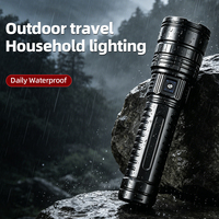 Lampe torche LED USB rechargeable étanche pour camping, design stylo, avec fonction Power Bank, portée 900-1000M, zoom réglable