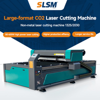 Machine de découpe laser CO2 à lit plat CNC SLSM SL-1325P, modèle 2026, en promotion, avec rails de guidage Hiwin, découpe haute vitesse 150W pour bois/MDF