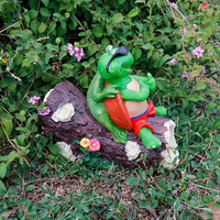 Statue décorative amusante de couple de tortues pour couvercle de drain, jardin, gouttière et extension de descente de pluie