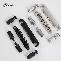 OEM CIVIN CZB11 Good Quality Cheap Zinc Alloy Silver Black LP Electric Tremolo Guitar Bridge Parts
