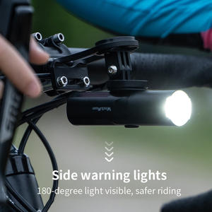 Phares LED fonctionnels pour vélo, éclairage avant pour la conduite nocturne, VTT, <span class=keywords><strong>rechargeable</strong></span> par USB, 400LM, IP66, alliage d'aluminium, 6 modes - Product Image 3